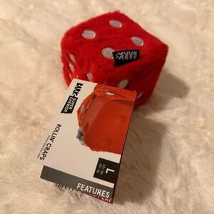 NWT Bark Super Chewer Rollin’ Craps Size Large Rip and Reveal 2 in 1 Dice Toy